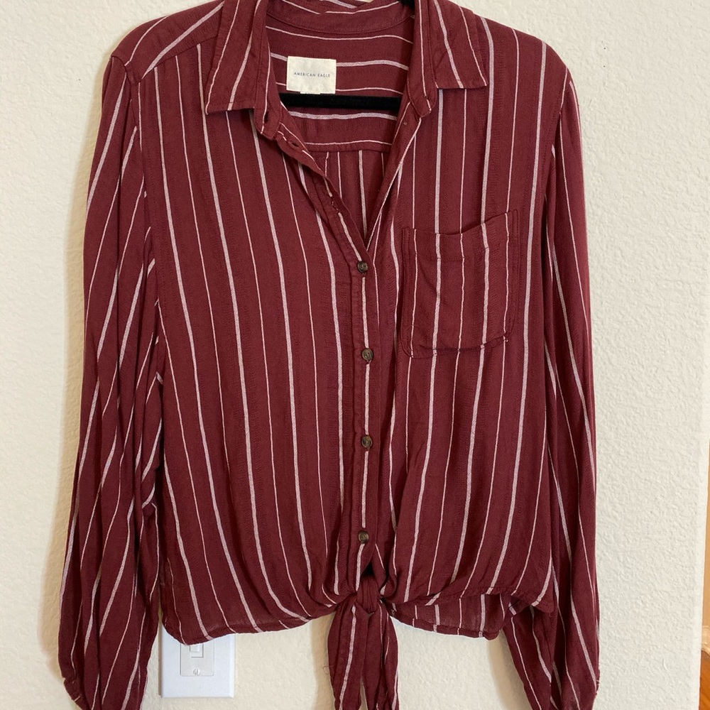 Red & white striped shirt